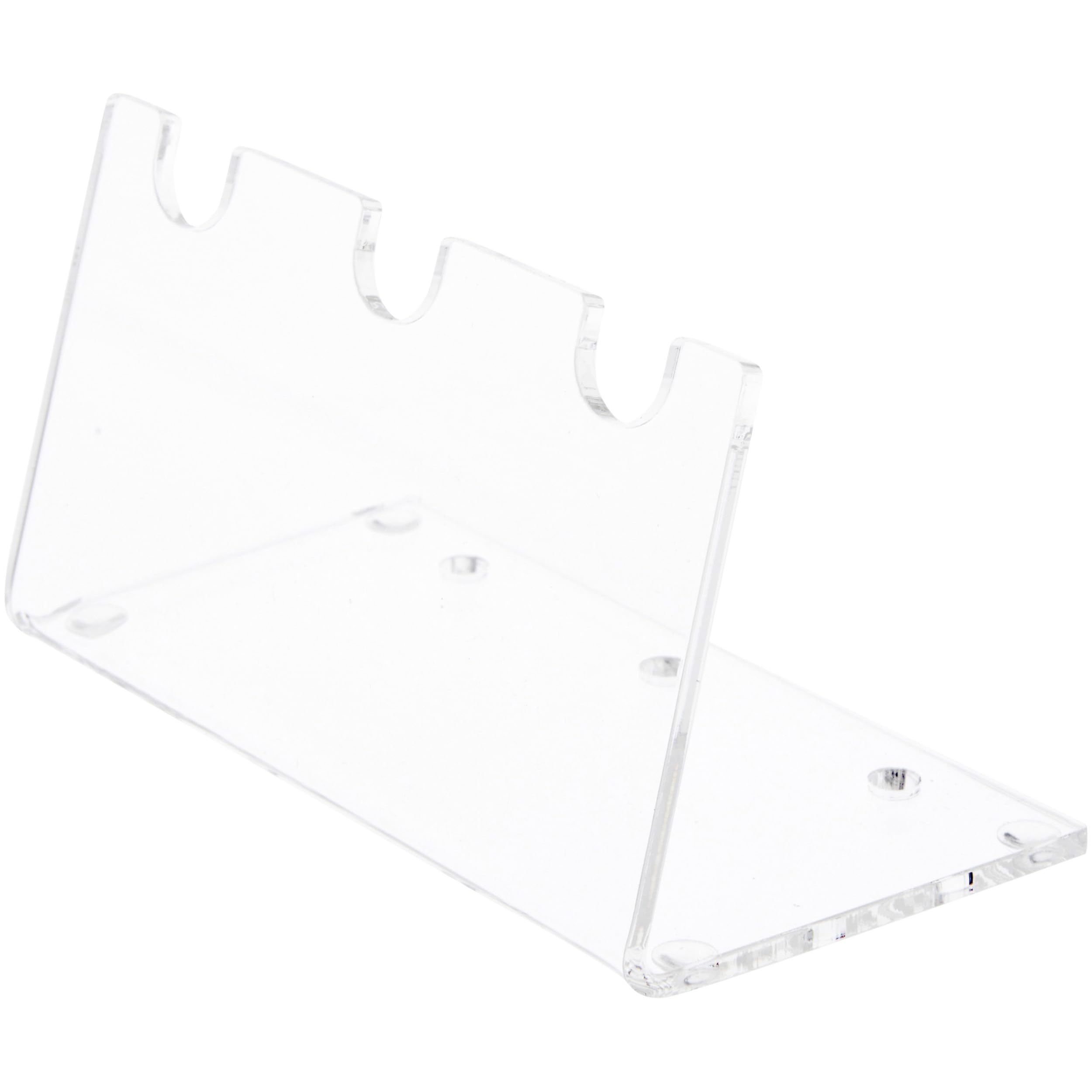 Plymor Clear Acrylic 3-Pen Display Holder - 12 Pack (2.5