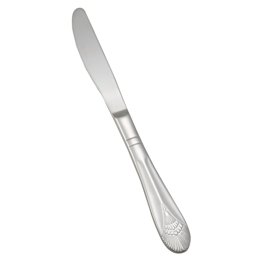 Winco Peacock Stainless Steel Dinner Knife - 12-Piece Set for Elegant Dining, Parties & Everyday Use