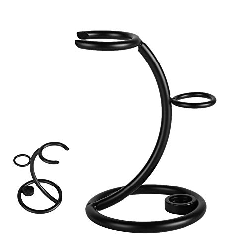 Durable Hair Shaving & Beard Trimming Storage Rack - Pure Black Organizer for Men's Daily Grooming & Personal Care - Perfect for Bathroom, Salon, and Travel Essentials
