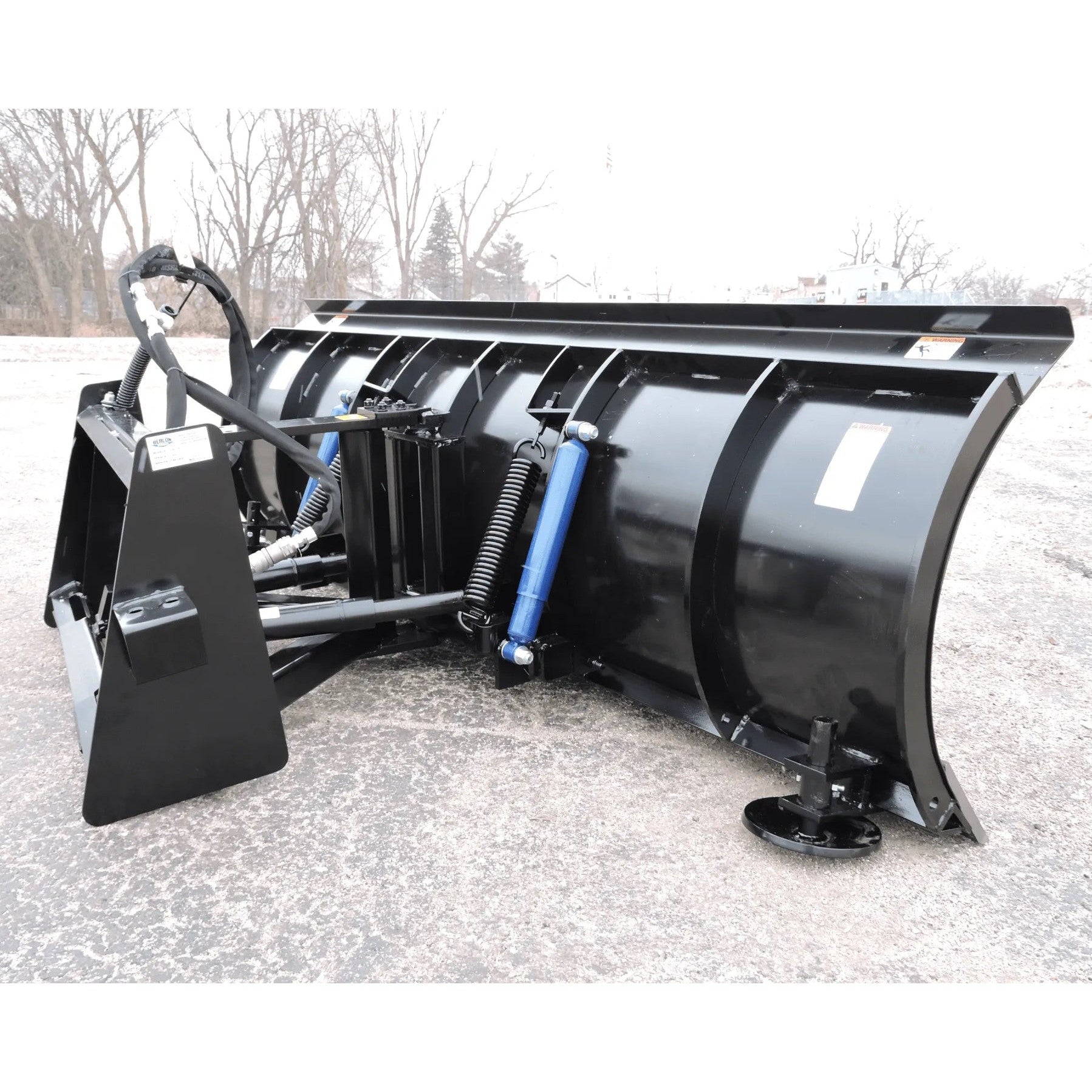 Berlon Skid Steer Snow Blade - Heavy Duty Snow Plow Attachment for Tractors & Loaders - Perfect for Winter Driveway & Parking Lot Snow Removal