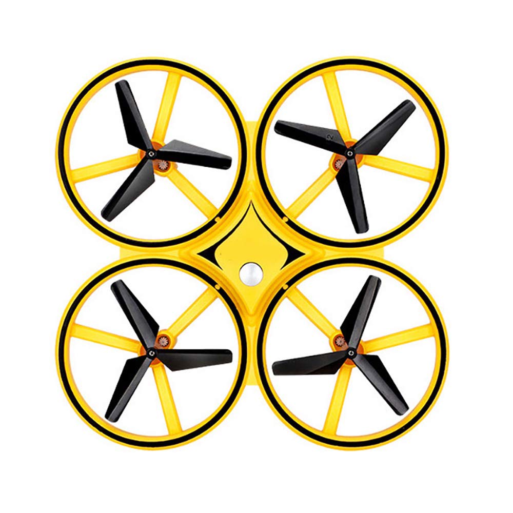 Moontie Mini Drone for Kids - Gesture Control RC Quadcopter with Smart Watch & Hand Sensor, 2 Rechargeable Batteries (Light Yellow) - Perfect for Indoor Flying, Birthday Gifts & STEM Learning