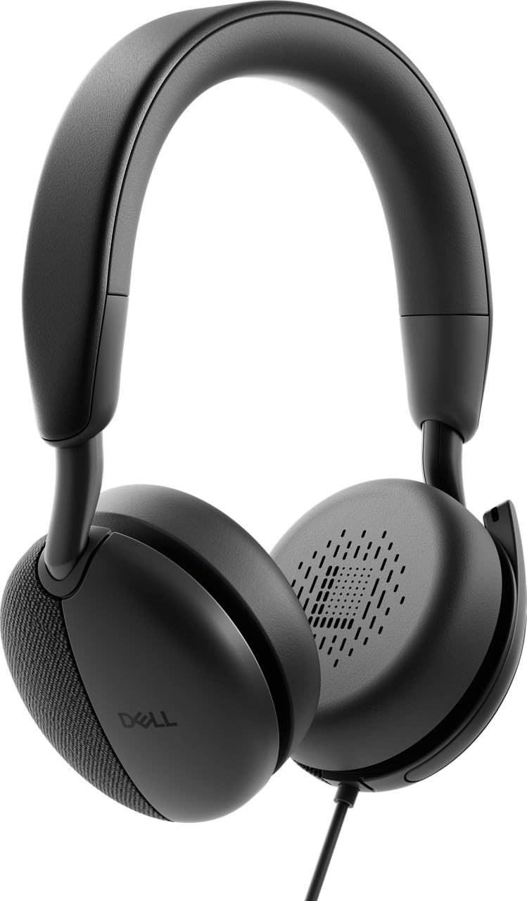 Dell Pro Wired ANC Headset WH5024 - Noise Cancelling Headphones with Microphone for Office, Call Center & Remote Work
