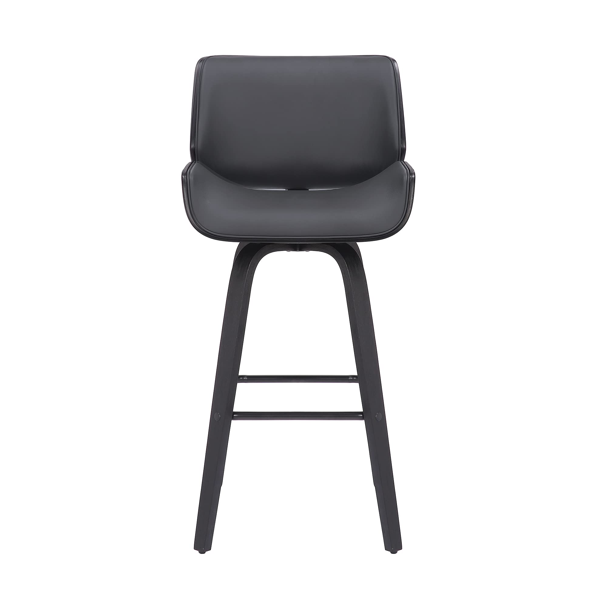 Armen Living Tyler Mid Century Modern Swivel Bar Stool - 26