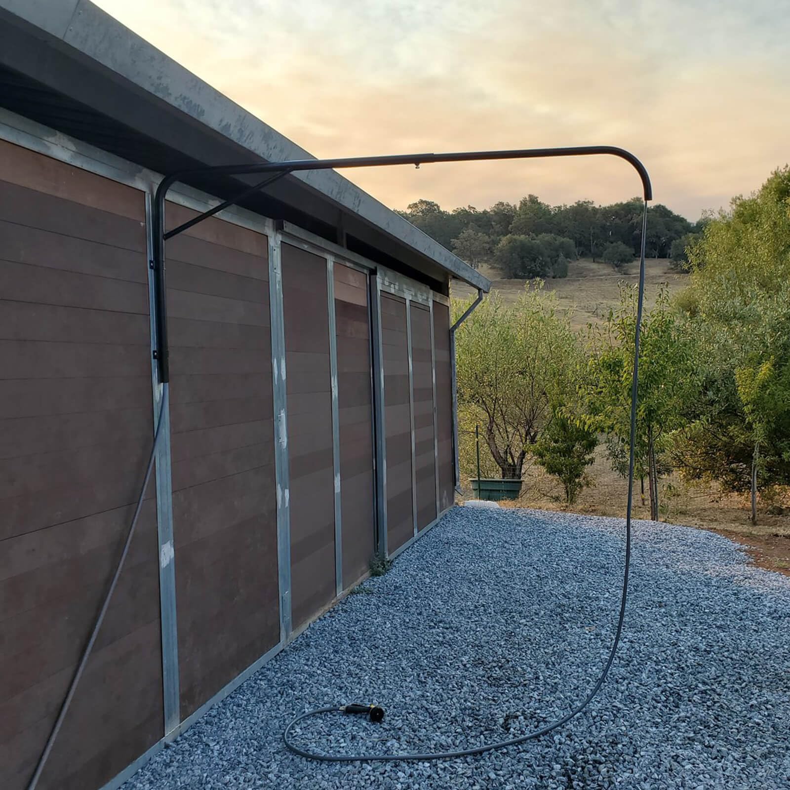 **Horse Wash Stall Hose Boom - 180° Swivel Wall Mount Hose Boom Arm for Tangle-Free Horse Washing, Fits Standard Garden Hose (Hose Not Included) - Perfect for Stables, Barns & Equine Care**