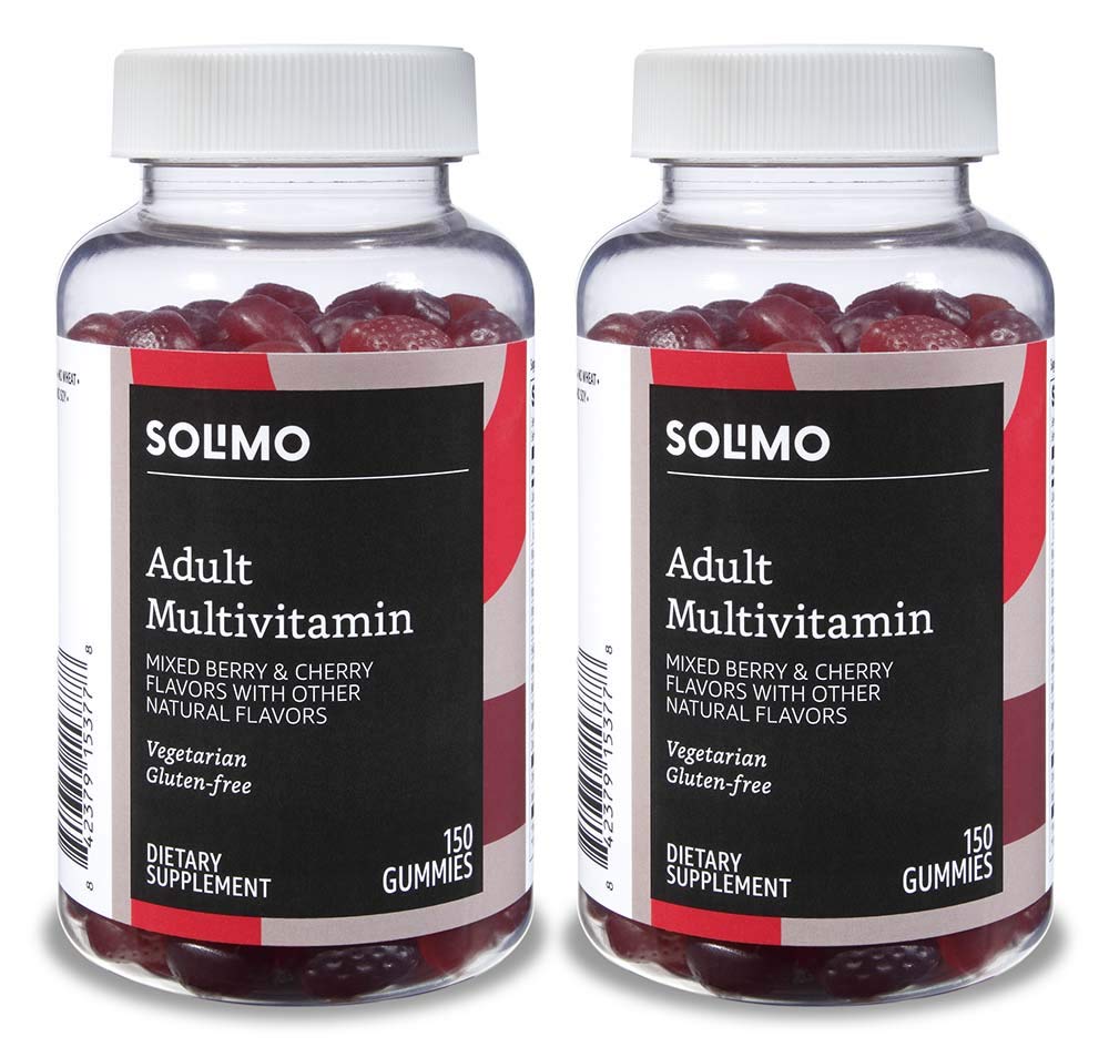 Amazon Basics Adult Multivitamin Gummies (300 Count) & Melatonin Sleep Gummies (120 Count) - Daily Nutrition & Better Sleep Support for Adults - Perfect for Busy Lifestyles & Nighttime Relaxation