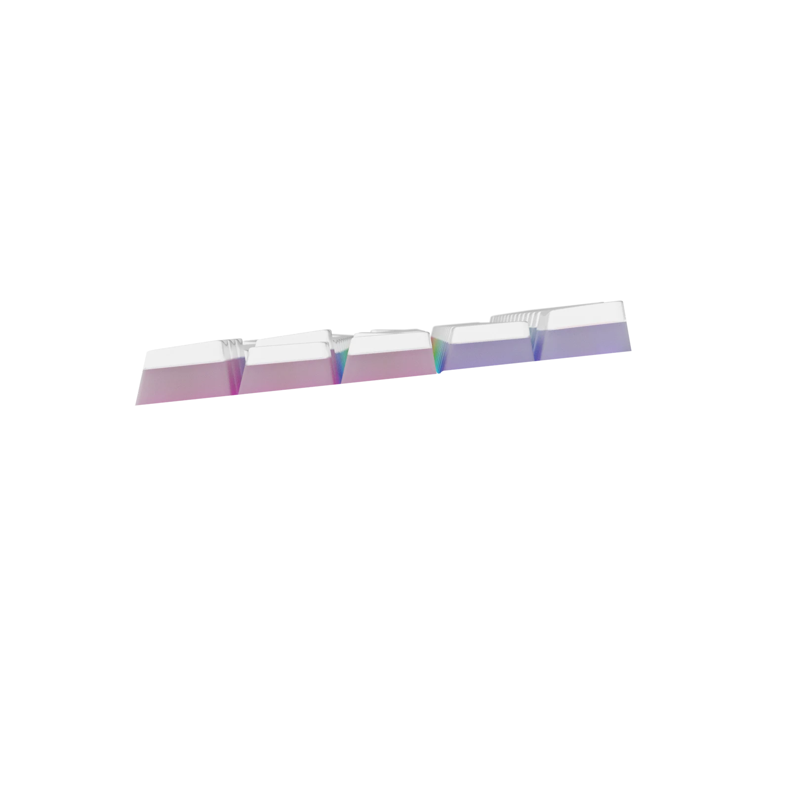 Aura V3 White Keycaps for Mechanical Keyboards - Premium PBT Keycap Set with Shine-Through Design for Gaming & Typing (US Layout) - Perfect for PC, Mac, and Office Workstations