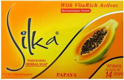 Silka Skin Whitening & Lightening Beauty Soap with Vitamin E - 135g Brightening Bar for Glowing Complexion | Face & Body Cleanser for Even Skin Tone | Perfect for Daily Skincare Routine & Dark Spot Treatment