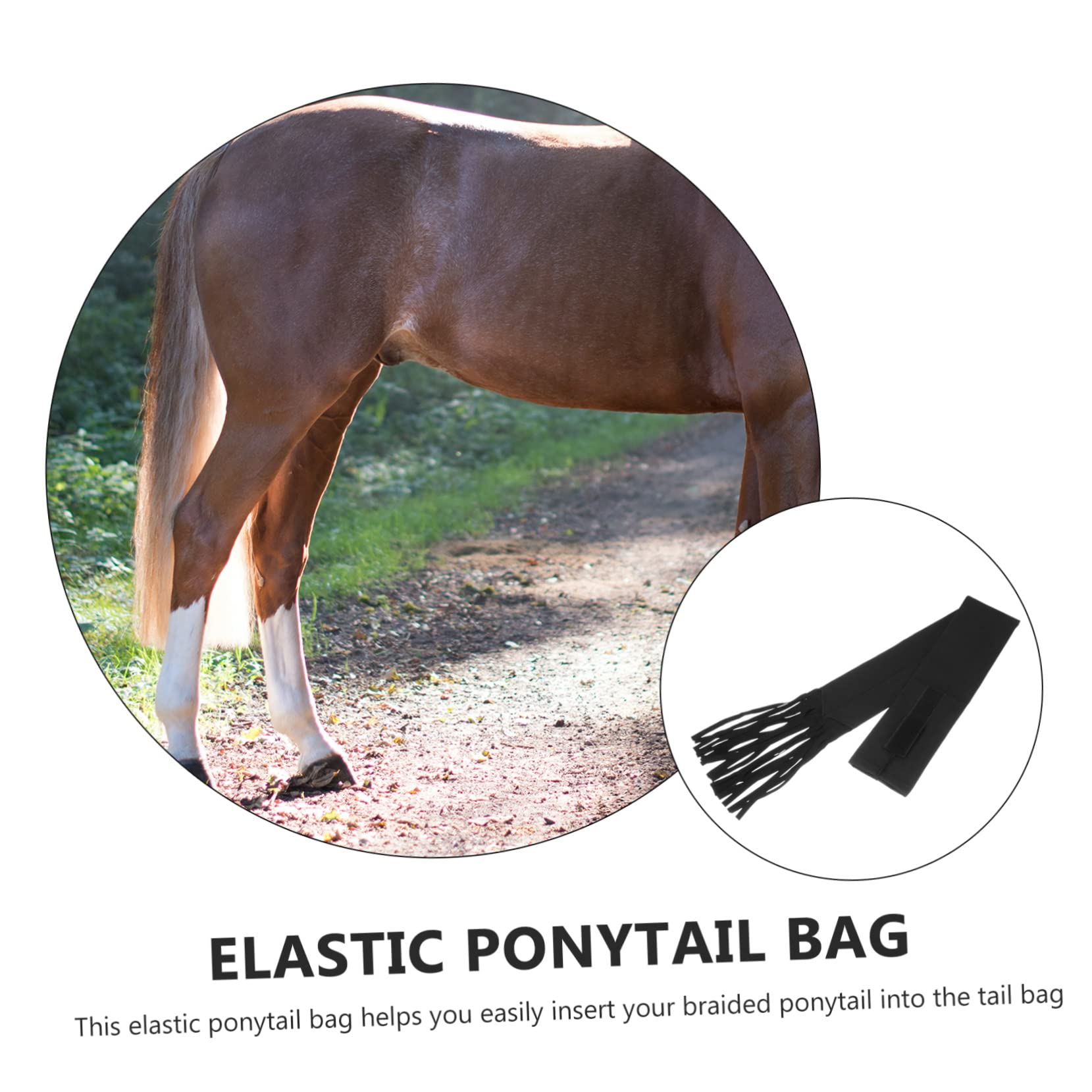 POPETPOP Cow Tail Bag | Horse Tail Cover Protector | Non-Woven Fabric Tail Wrap for Horses | Farm Supplies & Equestrian Accessories | Perfect for Horse Shows, Grooming, and Tail Protection