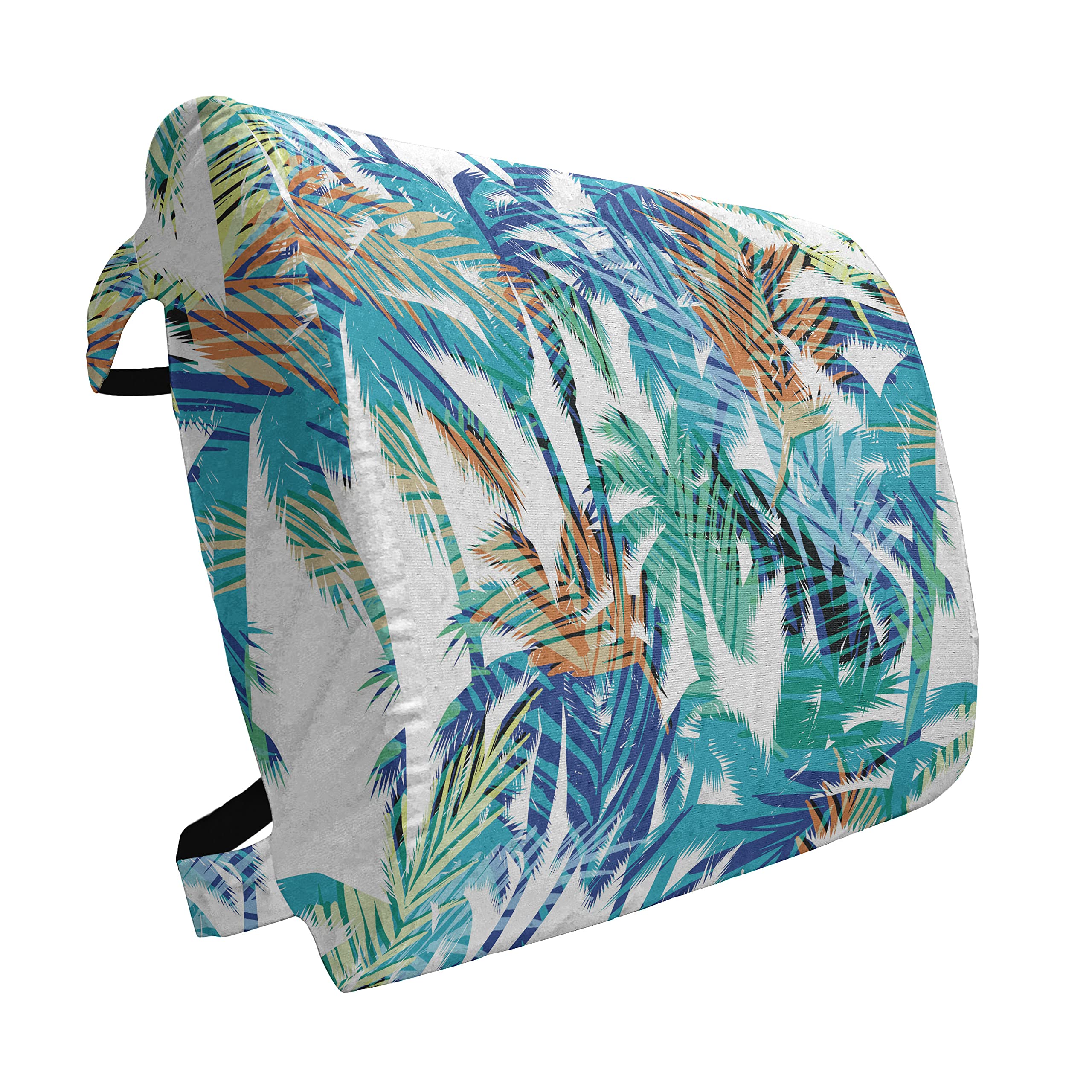 Ambesonne Lumbar Support Pillow - Tropical Palm Leaf Design, High Density Foam for Office Chair & Car Seat, 14
