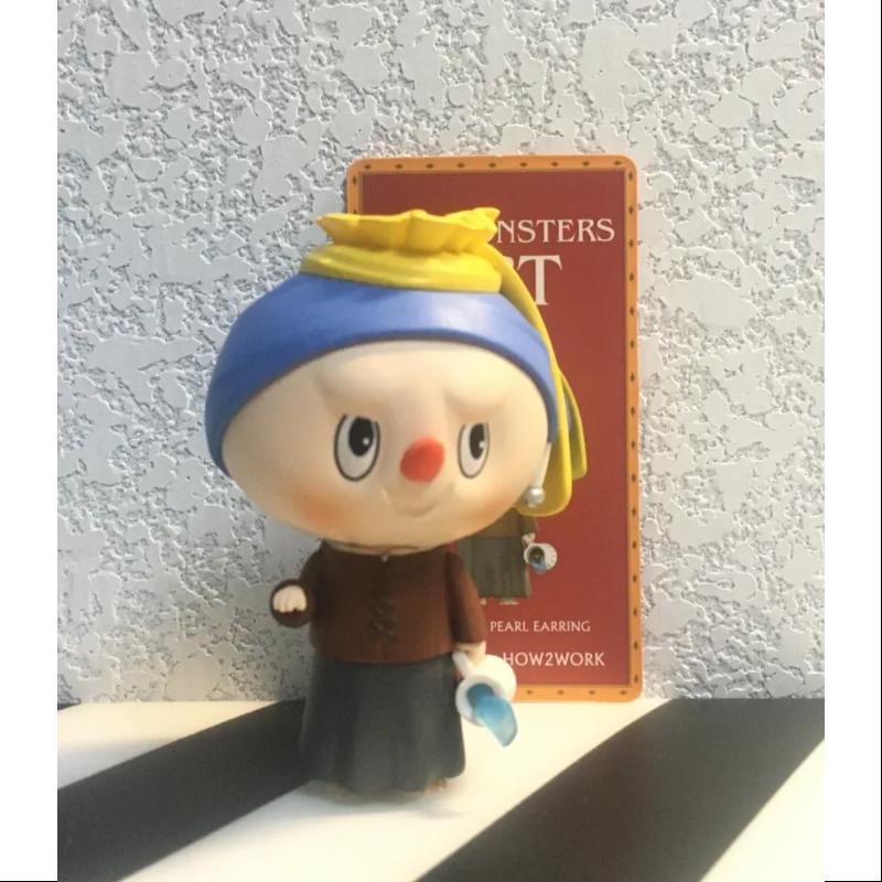 Labubu The Monsters Art Series - Girl with a Pearl Earring Collectible Figure - Cute Anime Style Vinyl Toy for Home Decor, Office Display & Pop Culture Collectors