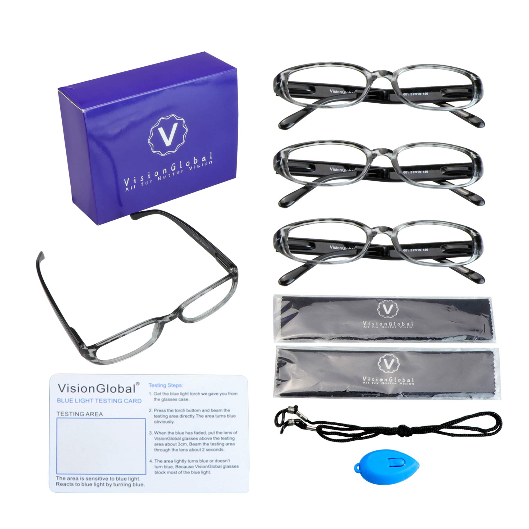 LifeArt 4 Pairs Blue Light Blocking Reading Glasses for Women & Men - Anti Eyestrain Computer Glasses for Office Work, Gaming & Screen Time