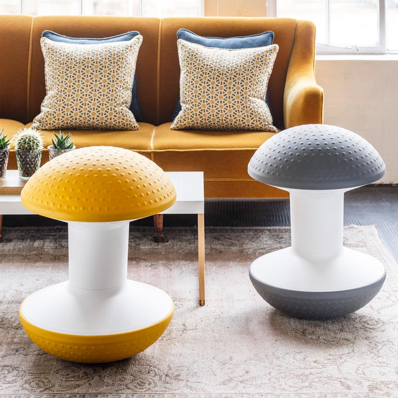 Ballo by Humanscale - Ergonomic Plastic Stool for Posture Correction & Balance | Perfect for Office, Home & Classroom Use