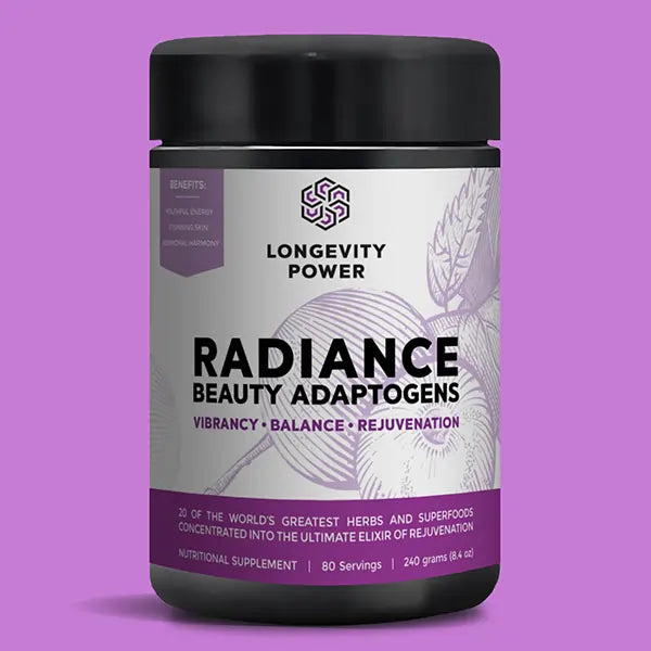 Radiance Beauty Adaptogens - Organic Herbal Supplements for Skin & Wellness | Boost Glow, Reduce Stress | Perfect for Daily Skincare & Self-Care Routine
