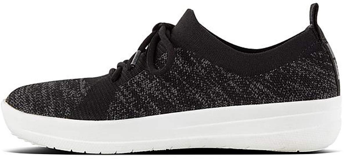FitFlop Women's F-Sporty Uberknit Sneakers - Breathable Low-Top Walking Shoes for Women, Size 8.5 US - Perfect for Gym, Running & Casual Wear