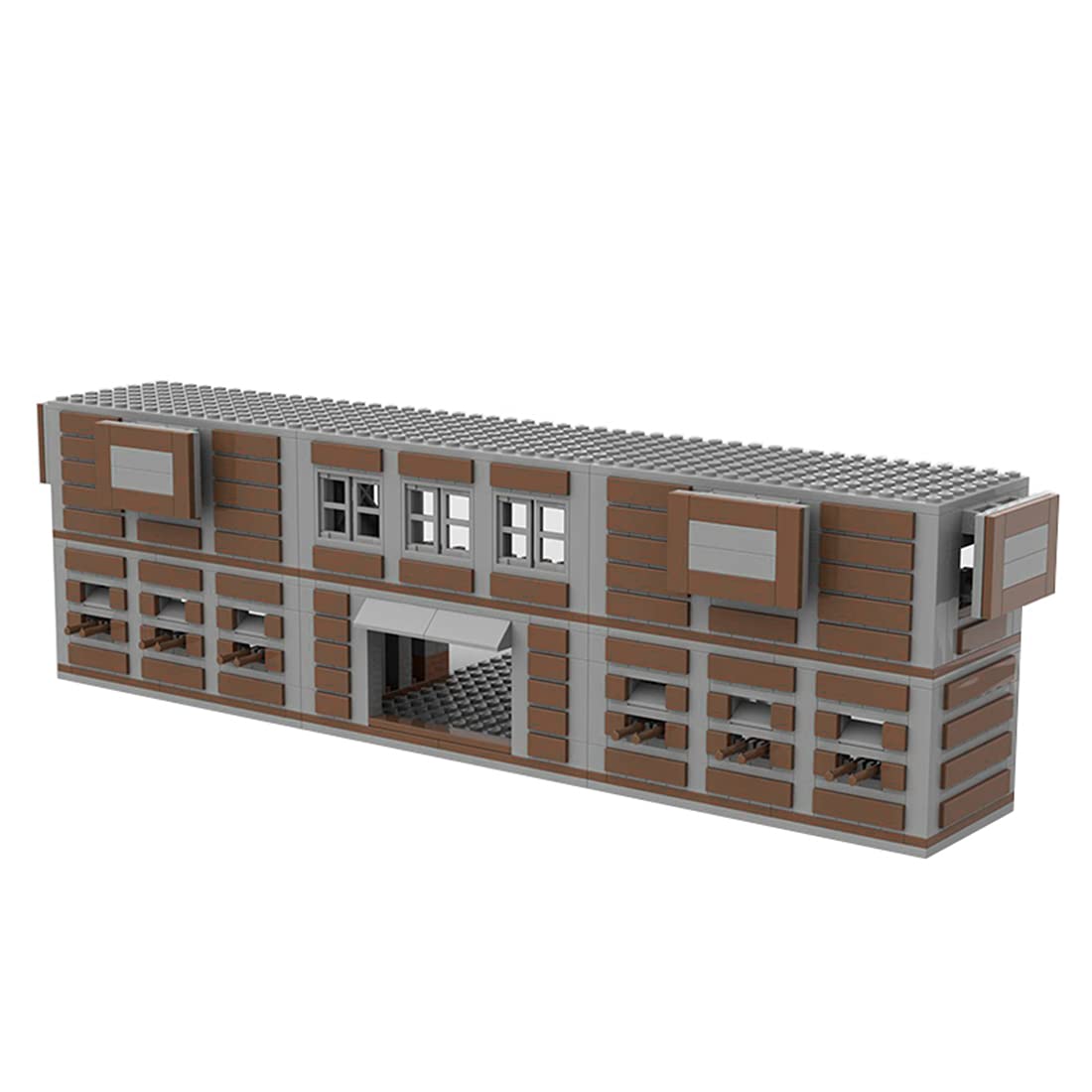WW2 Military Building Blocks Set - 682 PCS Army Weapons House Model Kit, Compatible with Major Brands | War Scene Diorama, Battlefield Display & Collector's Item