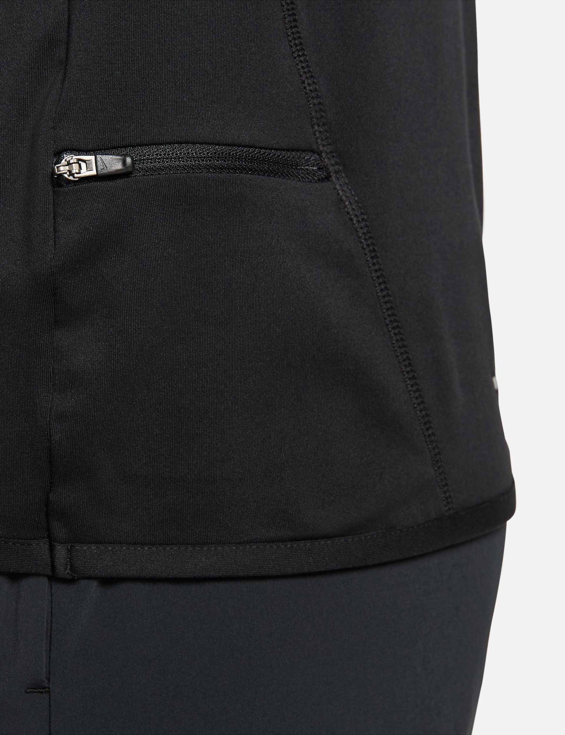 Nike Dri-FIT Swift Element UV 1/4 Zip Running Top - Breathable Moisture-Wicking Performance Shirt for Men & Women | Black/Reflective Silver | Ideal for Jogging, Gym Workouts & Outdoor Activities