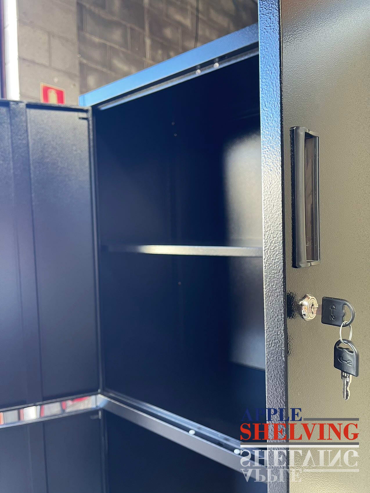 4-Door Steel Storage Cabinet with Lock - Secure Organizer for Home, Office, or Garage - Perfect for Storing Tools, Files, and Supplies