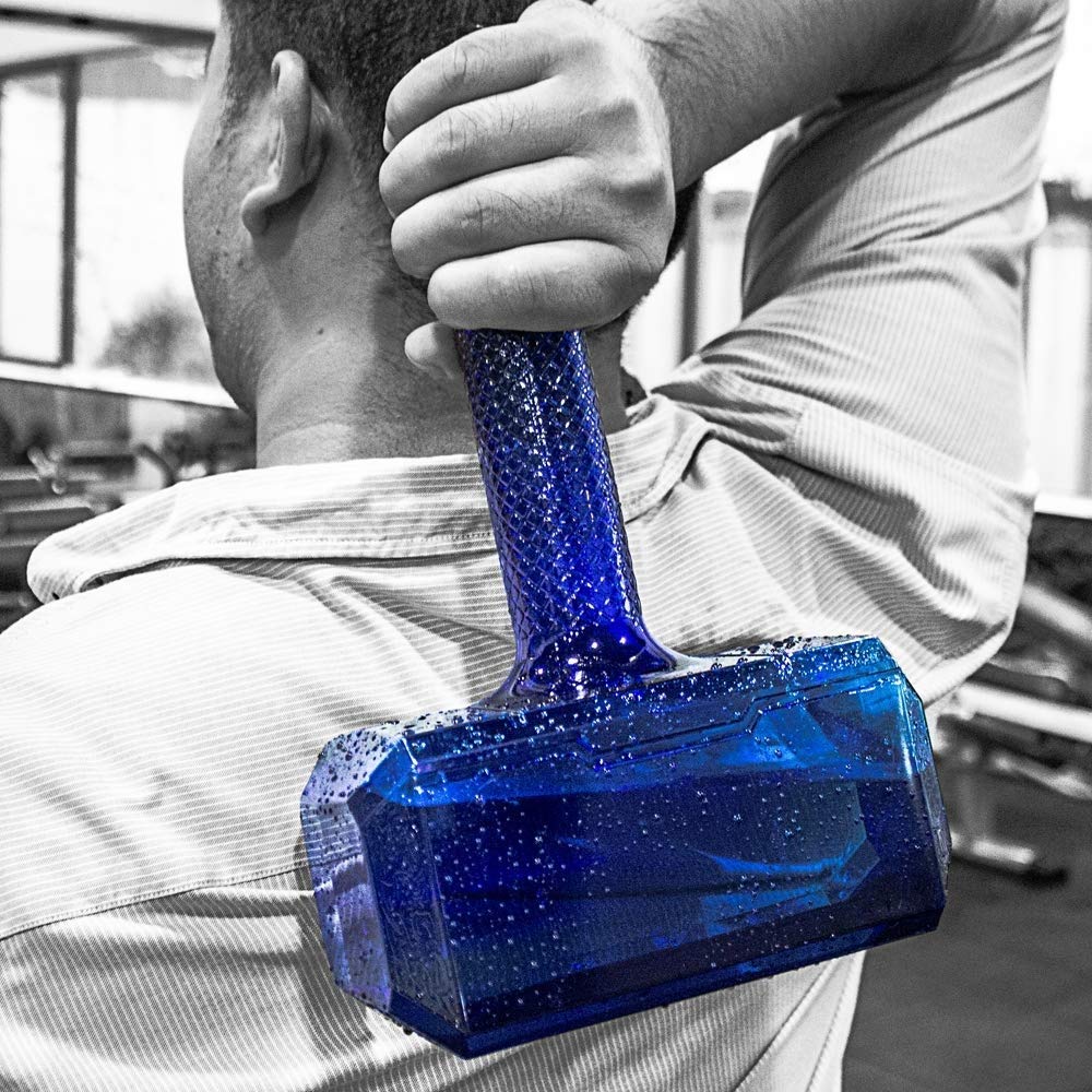 Thor Hammer Water Bottle 57oz - BPA-Free Gym & Hiking Sports Bottle for Workouts