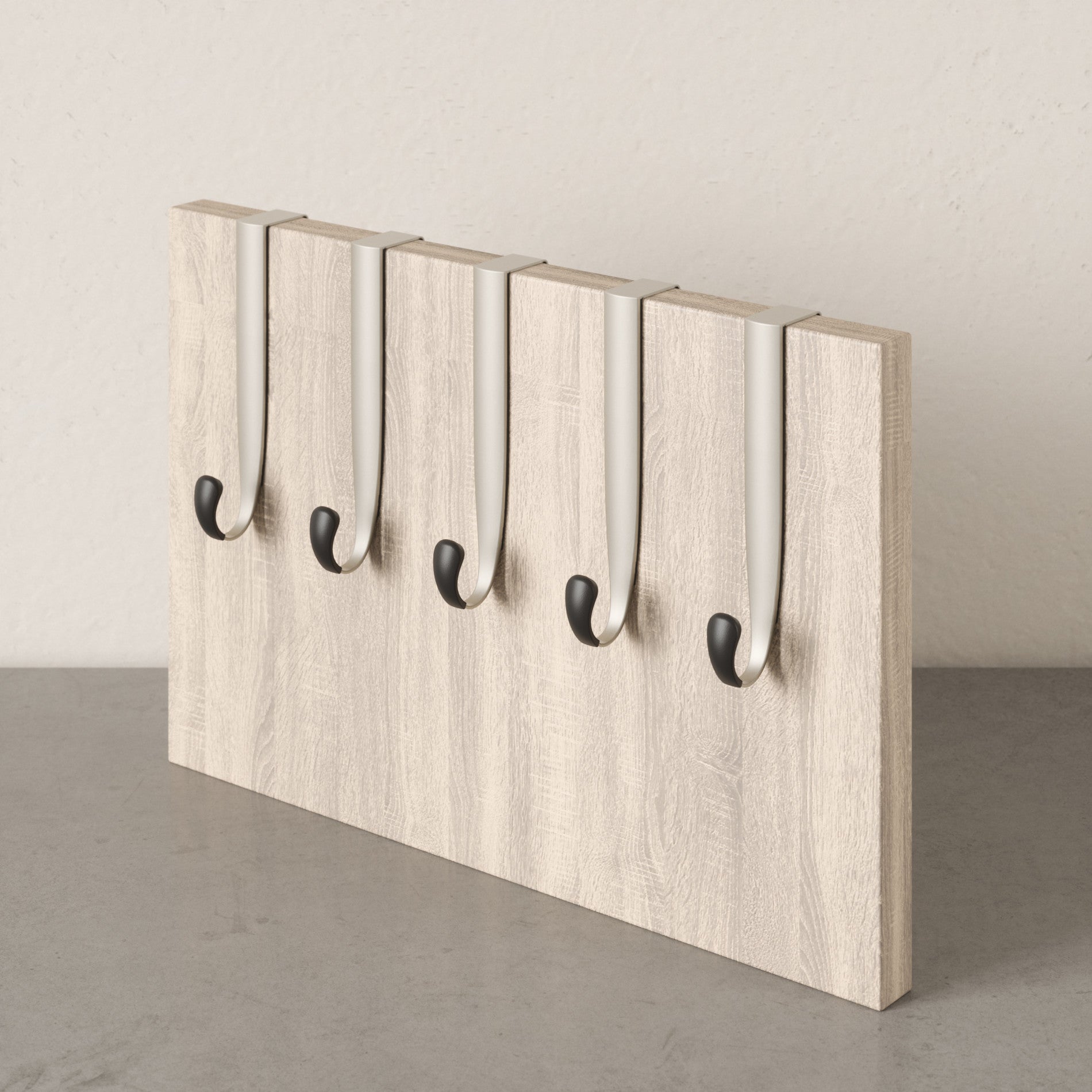 Over the Door Hooks Heavy Duty - Set of 5 Rust-Resistant Hangers for Coats, Towels & Robes - Space Saving Closet & Bathroom Organizer