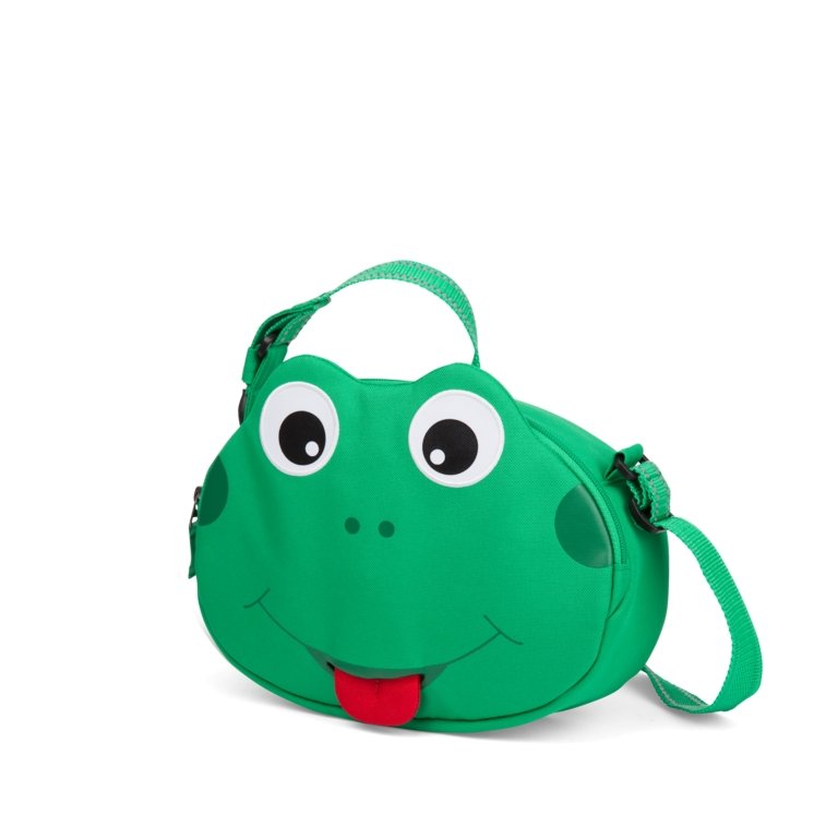 Affenzahn Mini Friend Sling Bag Frog - Cute Animal Crossbody Bag for Kids, Adjustable Strap, Lightweight & Durable - Perfect for School, Travel & Outdoor Adventures