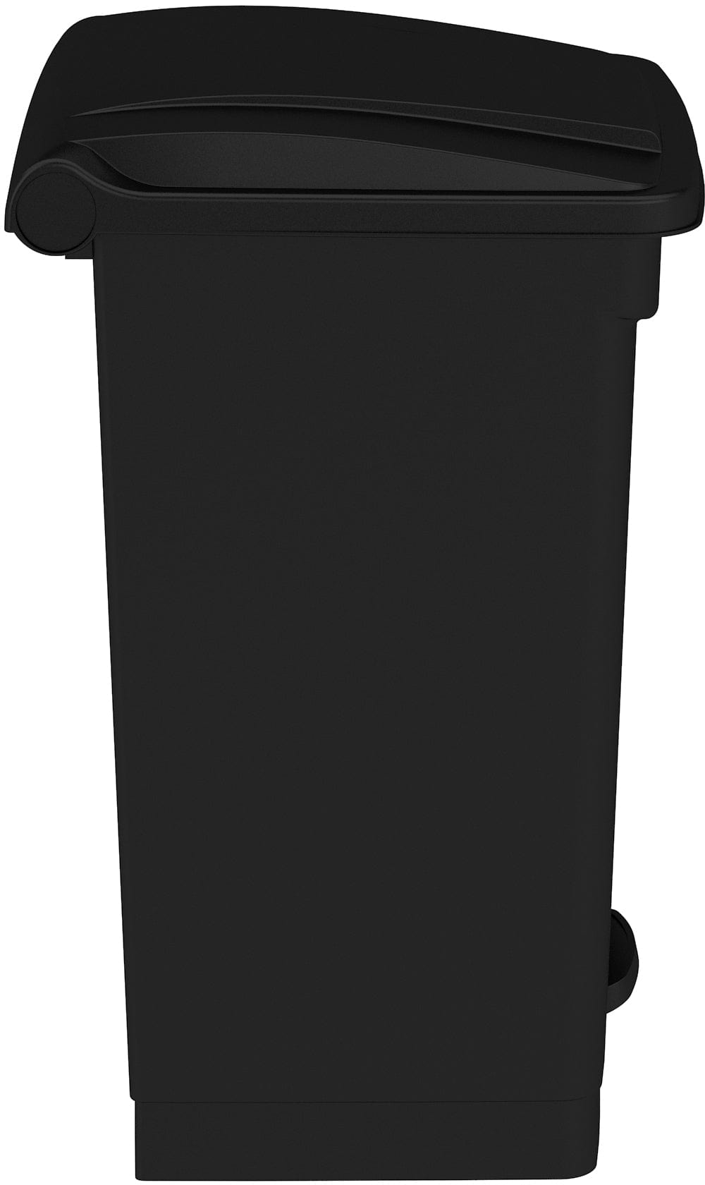 Safco 12 Gallon Plastic Step-On Trash Can with Lid - Durable Step-On Receptacle for Office, Kitchen, or Bathroom Waste Disposal [Model 9925]