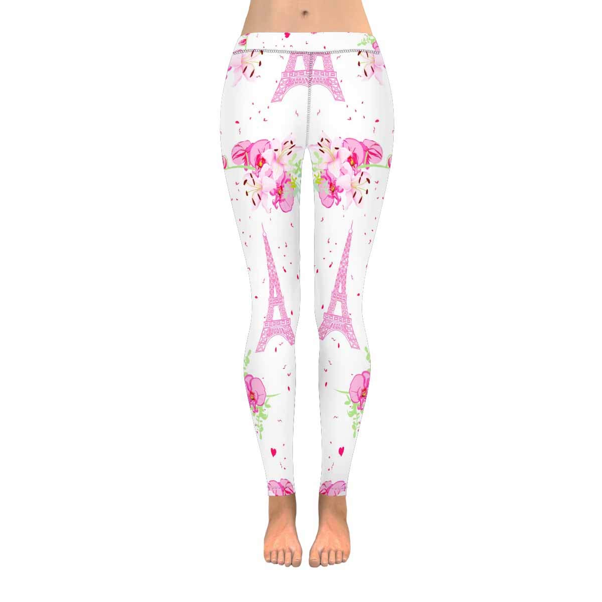 InterestPrint Women's Fashion Yoga Pants - Soft Slim Low Rise Leggings with Cherry Print | Perfect for Workout, Yoga, Running & Casual Wear