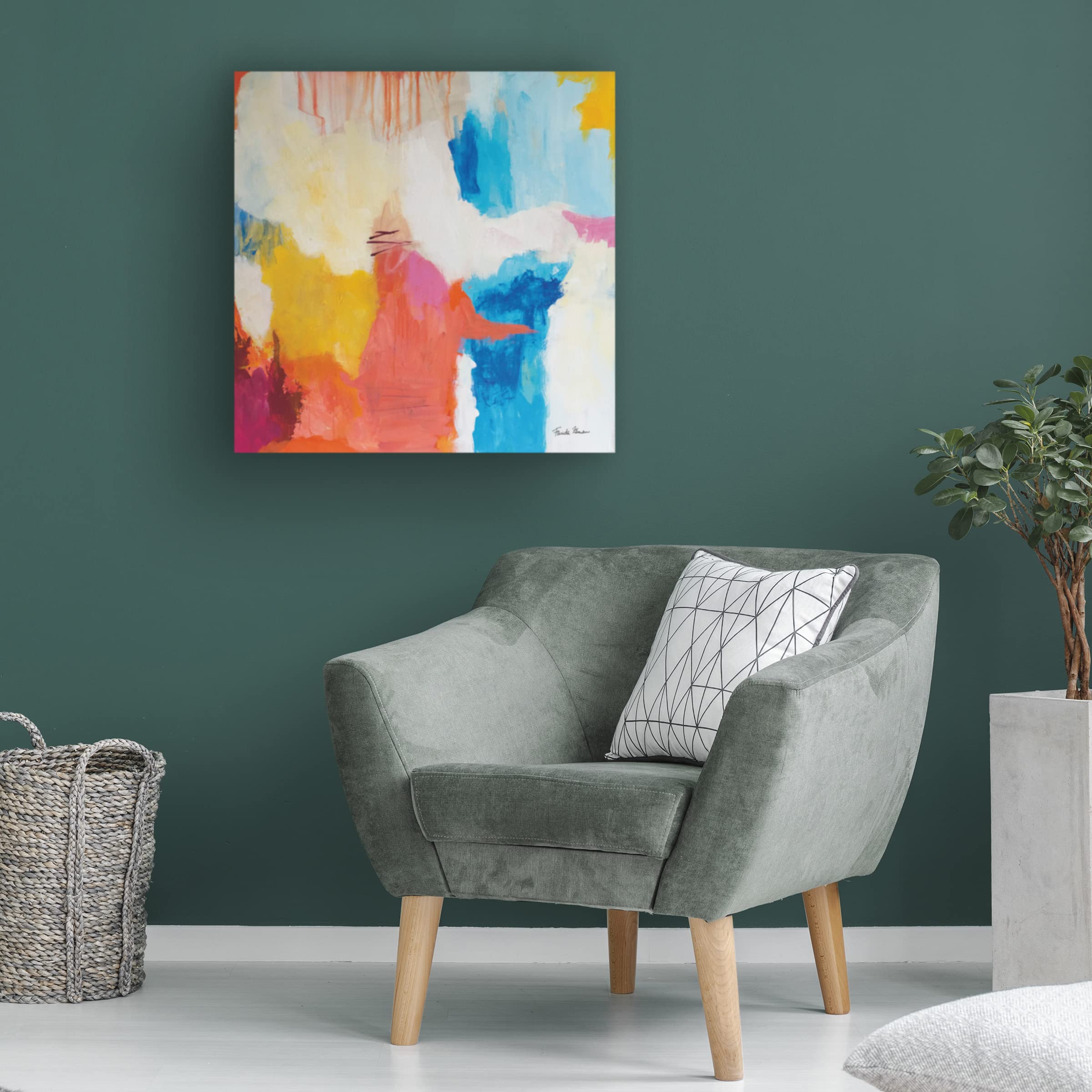 Trademark Fine Art 'Feeling Zen' Canvas Wall Art by Farida Zaman - Perfect for Meditation Rooms, Yoga Studios & Home Decor