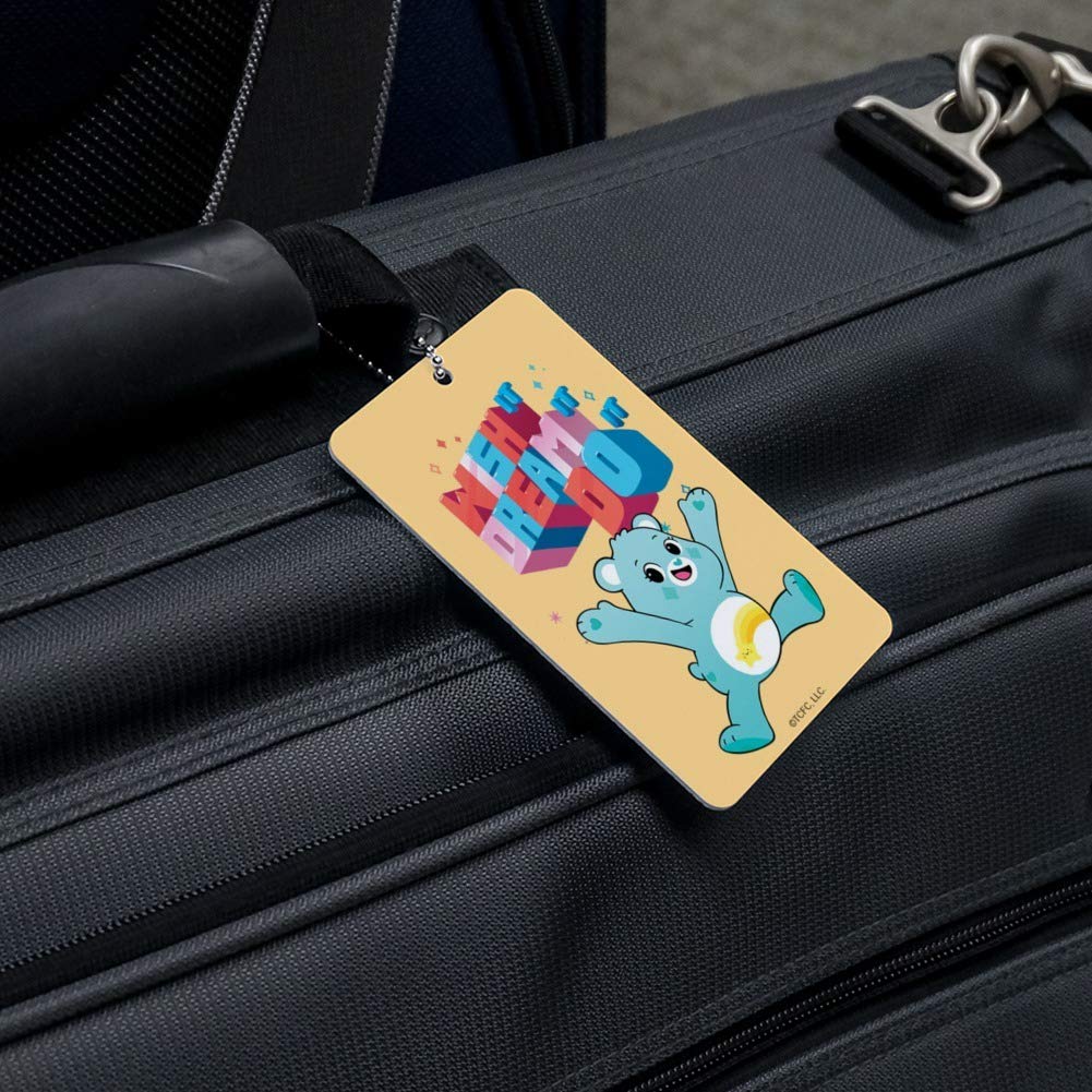 Care Bears Unlock The Magic Wish It Luggage Card Suitcase Carry-On ID Tag - Perfect for Kids Travel, Suitcase Identification & Disney-Themed Accessories