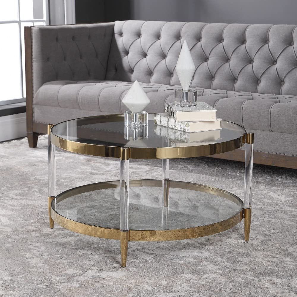 32 Inch Modern Coffee Table with Storage - 208-Bel-3315039 - Perfect for Living Room, Lounge & Small Spaces
