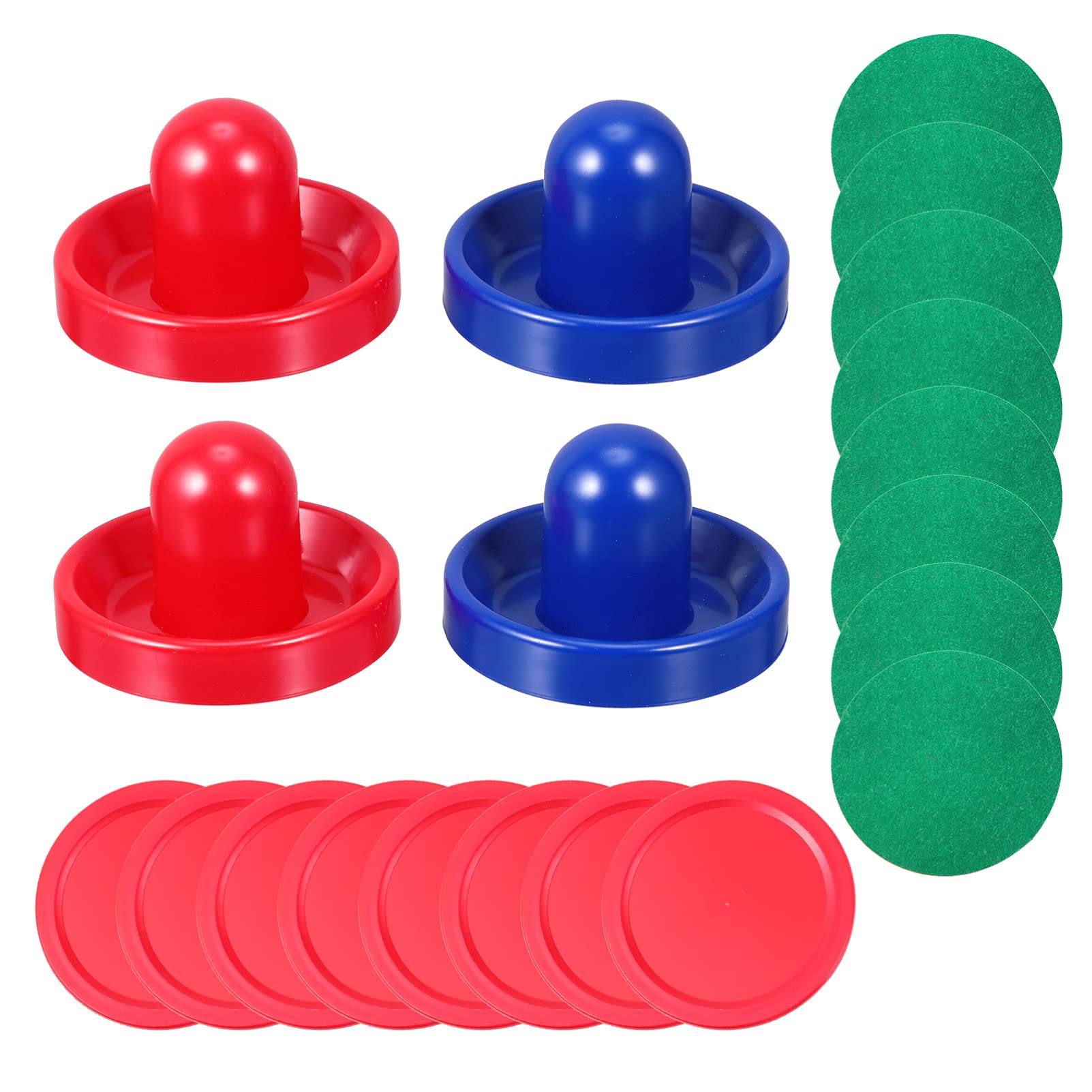 Premium Air Hockey Pucks Replacement Set - 6 Pack with Pushers & Pads for Sportcraft Game Tables | Durable Tabletop Hockey Accessories for Family Game Nights & Arcade Fun