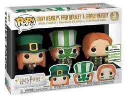Funko POP! Harry Potter Ginny Weasley, Fred & George Weasley 2019 ECCC Spring Convention Exclusive Collectible Figures - Perfect for Potterheads, Gift for Fans, Home & Office Display