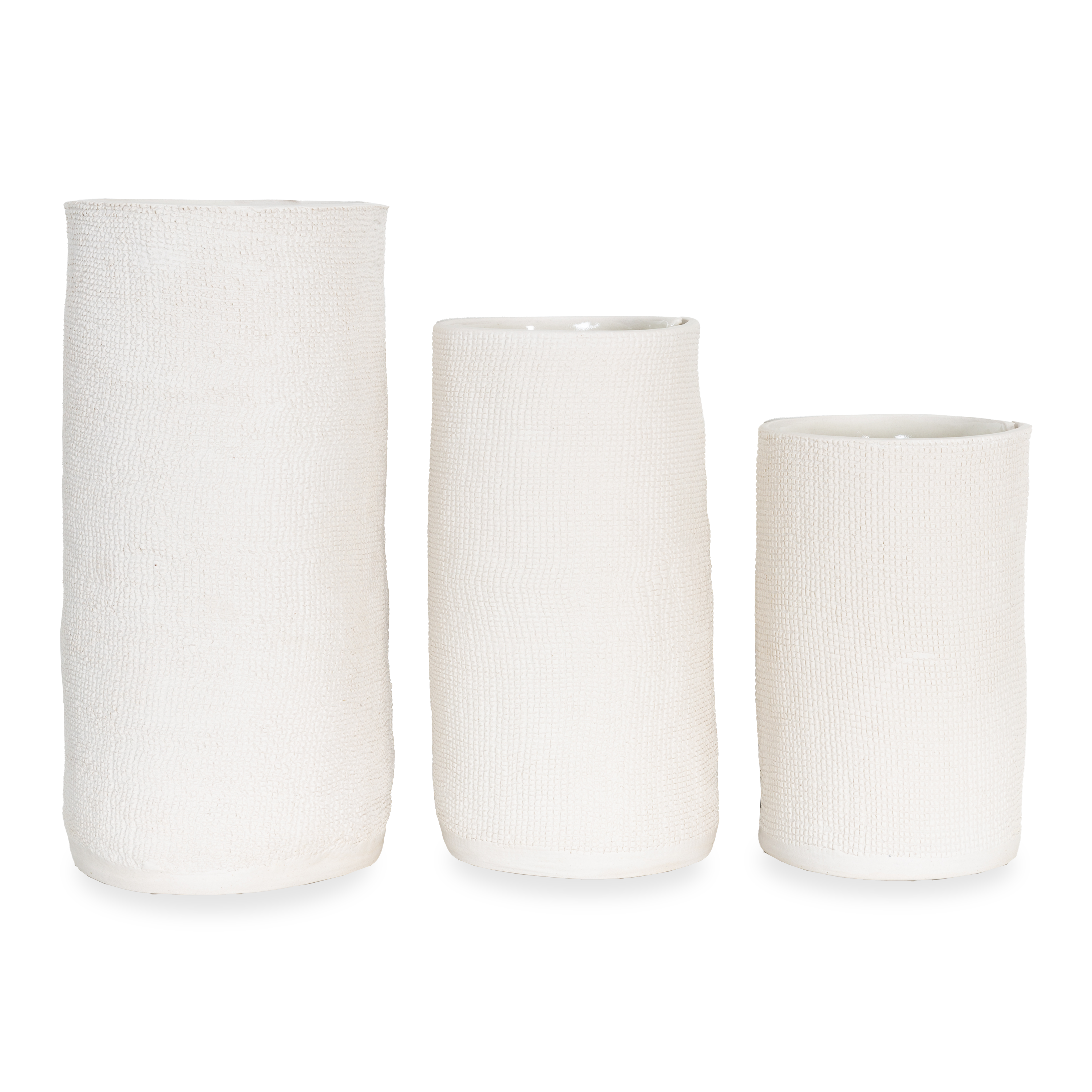 Natural Burlap Cylinder Vase - Rustic Farmhouse Home Decor for Weddings, Centerpieces & DIY Floral Arrangements