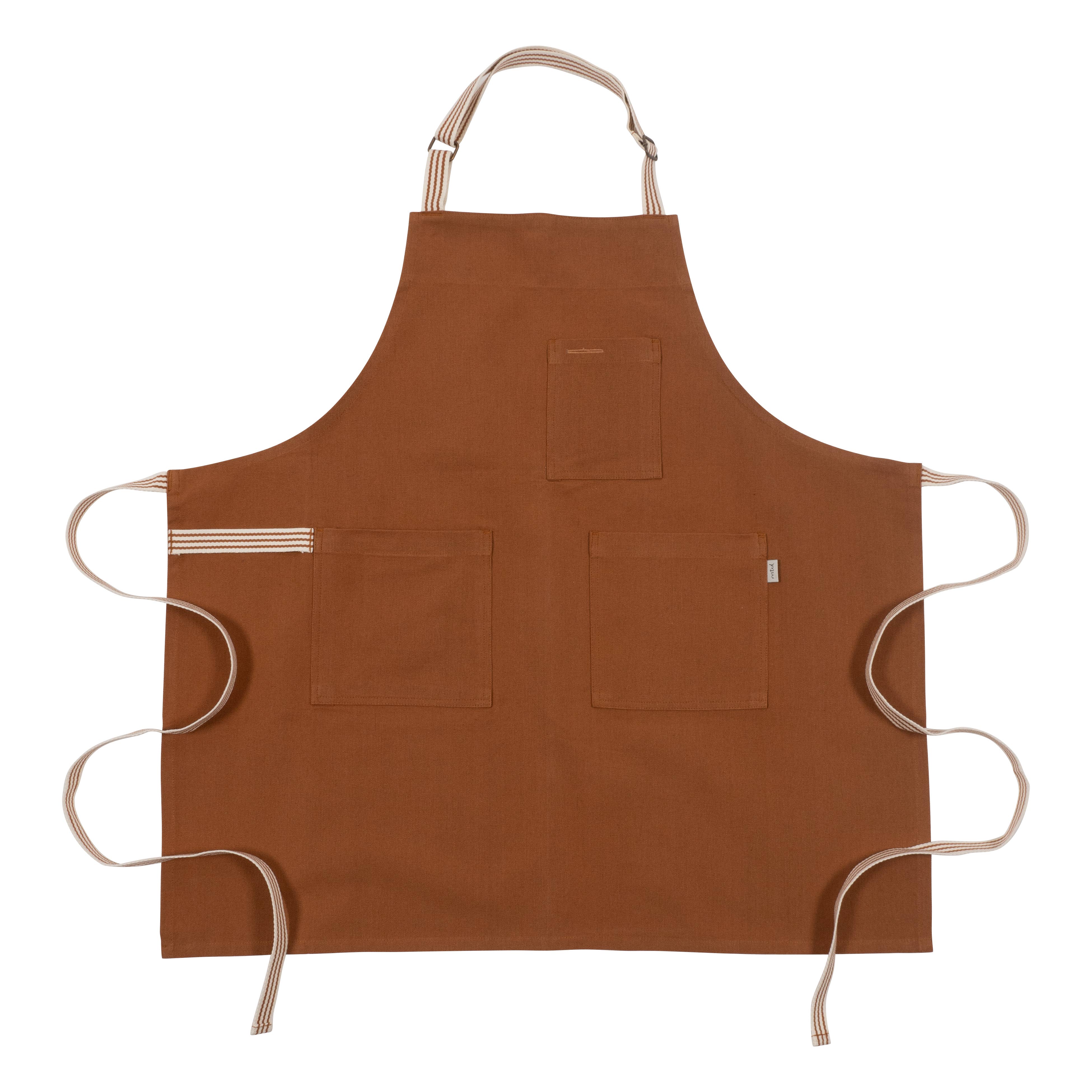 KAF Home Rooted Sustainable Chef's Apron - 32 x 30 Inches - Eco-Friendly Kitchen Apron for Cooking, Baking & Grilling - Perfect for Chefs, Home Cooks & BBQ Enthusiasts