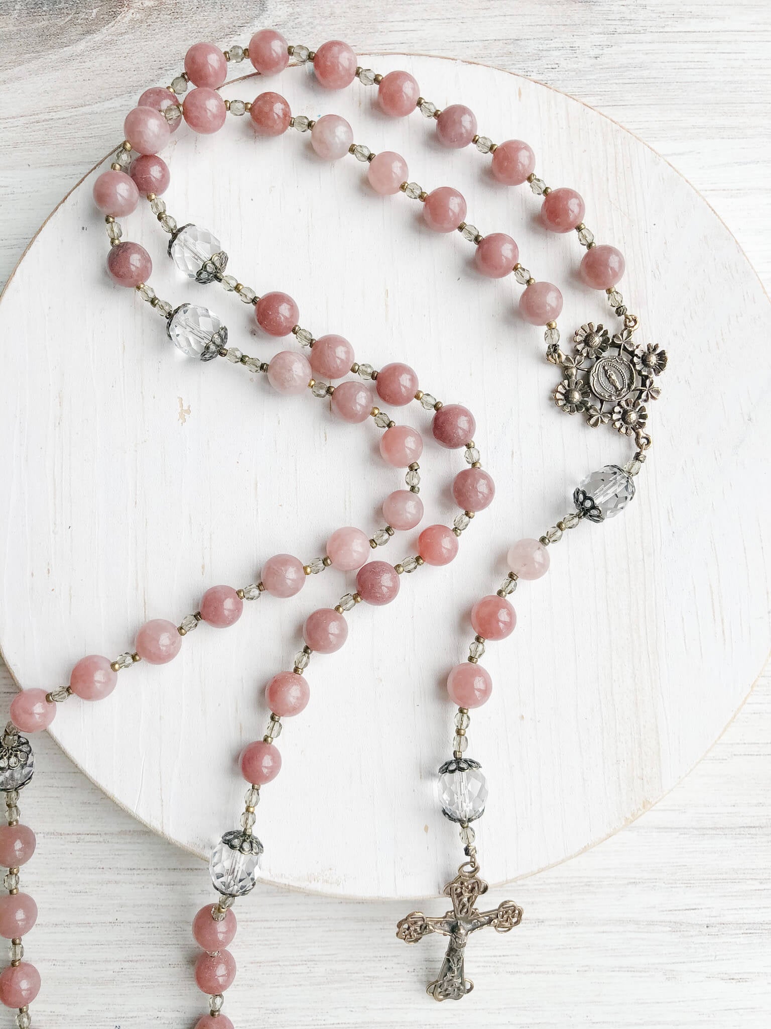 Our Lady's Garden Rosary - Beautiful Handmade Catholic Prayer Beads for Devotion & Meditation | Perfect for Home Altar, Church Use & Spiritual Gifts