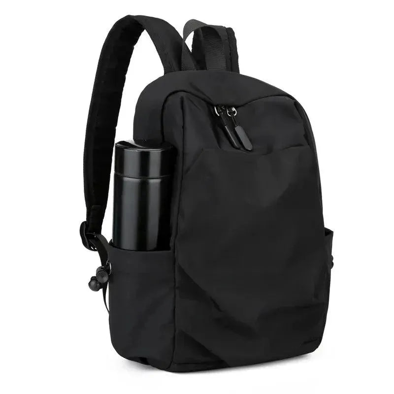 Stylish Mini Men's Canvas Backpack - Lightweight Durable Travel Daypack for College, Work & Outdoor Adventures