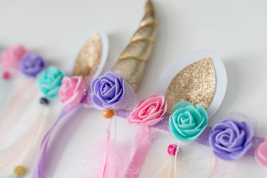 Rainbow Unicorn Birthday Party Decorations for Girls - Pastel Unicorn Garland Wall Decor for Bedroom, Nursery & Kids Room - Perfect for Unicorn Themed Birthday Parties, Baby Showers & Room Decor