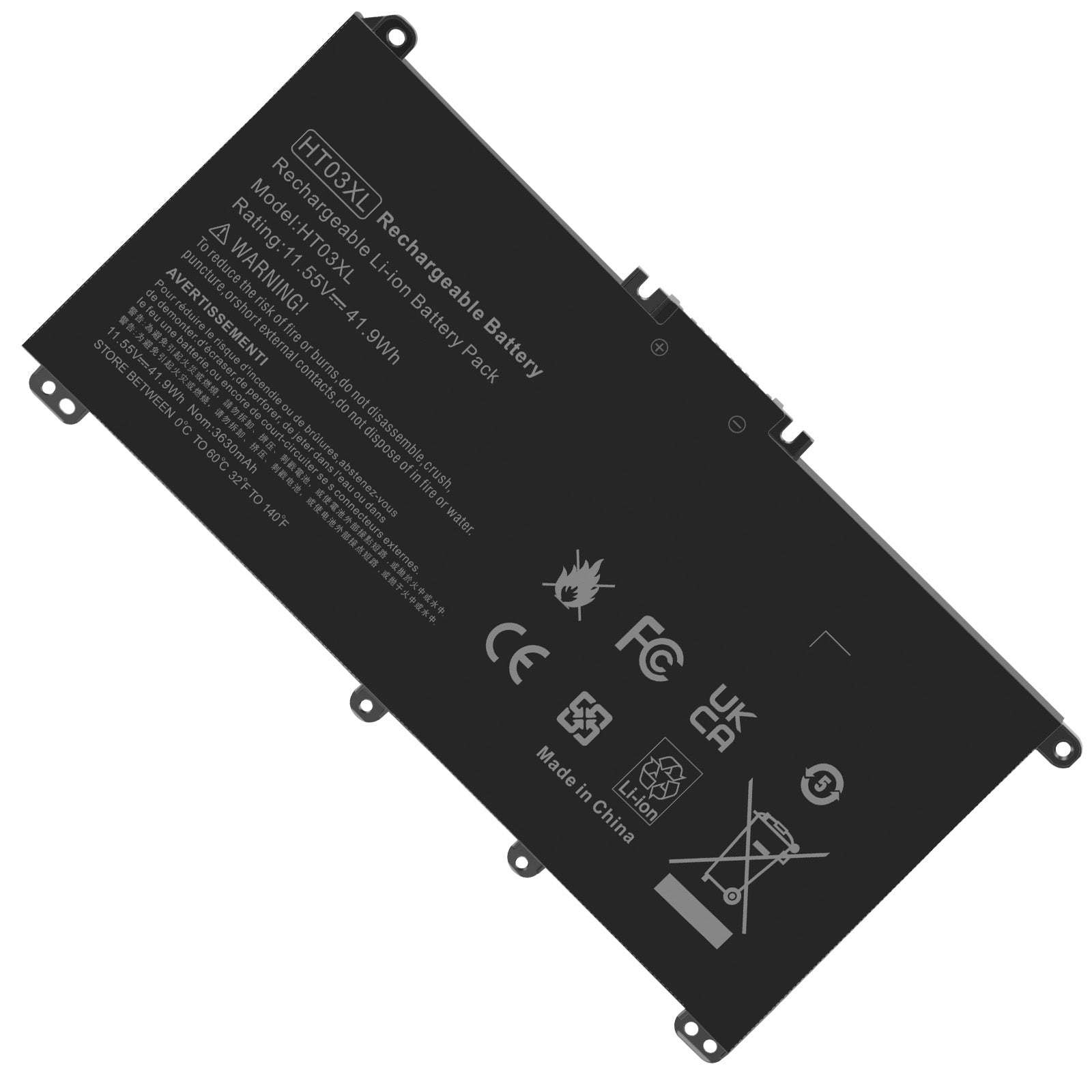 HP HT03XL Replacement Battery for HP Pavilion 14/15/17 Series (14-CE/CF/CK/CM/DF/DH, 15-CS/DA, 17-CA) - Long-Lasting Laptop Power Solution for Work, Study & Travel