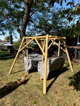 Double Glider Canopy Replacement Kit - Durable Fabric Cover for Outdoor Swing Sets - Perfect for Patio, Garden, and Backyard Relaxation