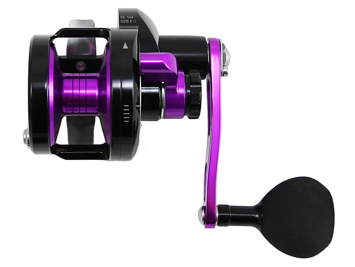 Jigging World Micro Jigging Lever Drag Reels - Saltwater Fishing Reel for Light Tackle - Perfect for Offshore, Inshore & Kayak Fishing