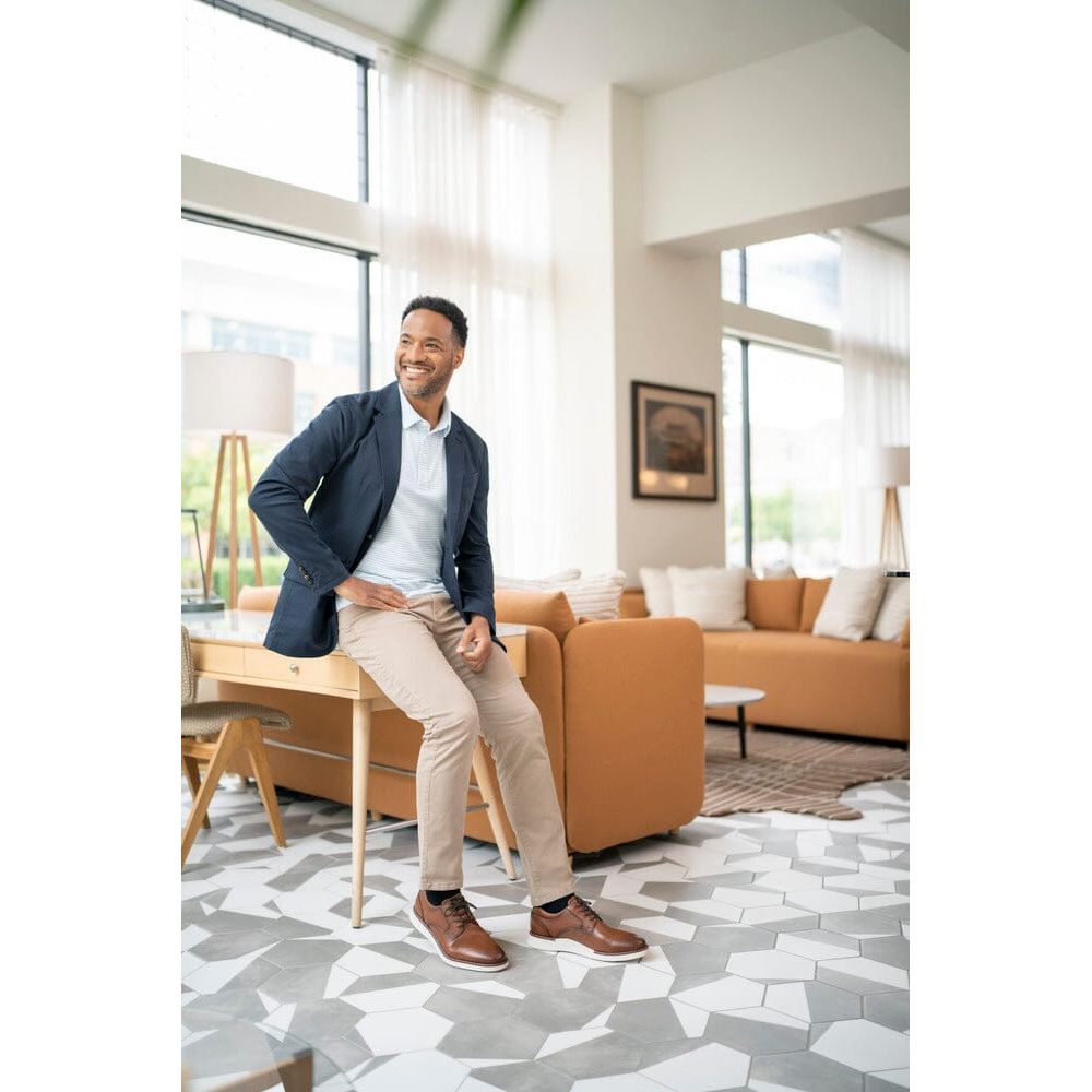 Florsheim Launch Plain Toe Oxford Dress Shoes for Men - Medium & Wide Widths - Perfect for Business, Office & Formal Occasions