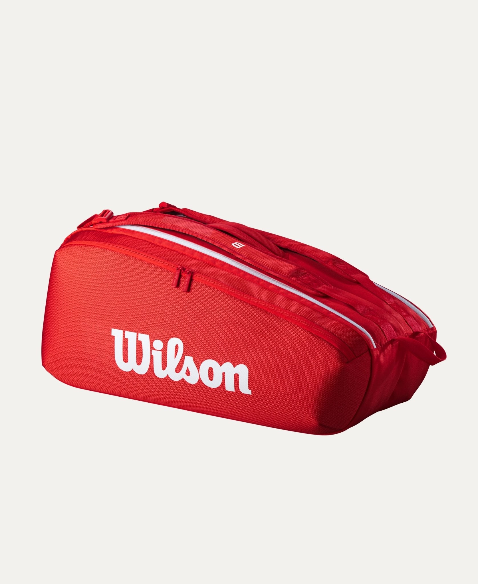 Wilson Super Tour 9 Pack Tennis Bag - Premium Red (2025) | Durable Tennis Backpack for Players & Coaches | Perfect for Tournaments, Practice & Travel