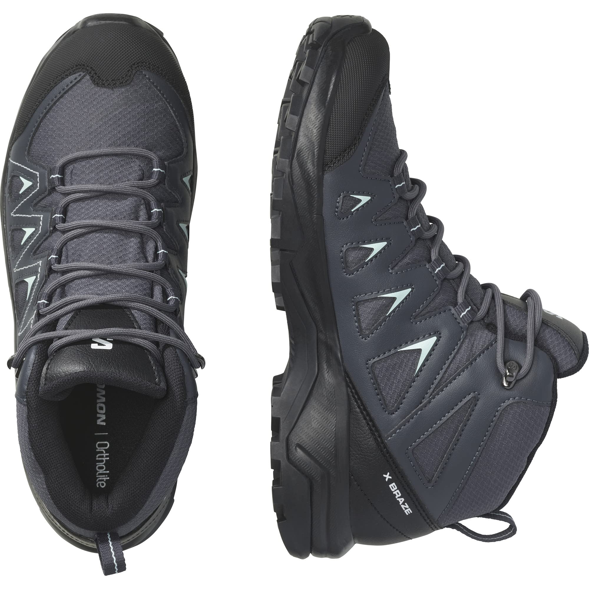 Salomon X Braze Mid Gore-Tex Women's Waterproof Hiking Boots - Lightweight Outdoor Shoes for Trail Walking, Backpacking & Mountain Adventures