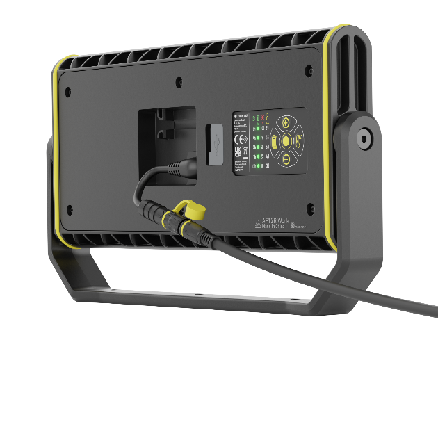 AF12R LED Work Floodlight - 5000 Lumens, IP65 Waterproof, Adjustable Mount - Perfect for Construction Sites, Warehouses, and Outdoor Security Lighting
