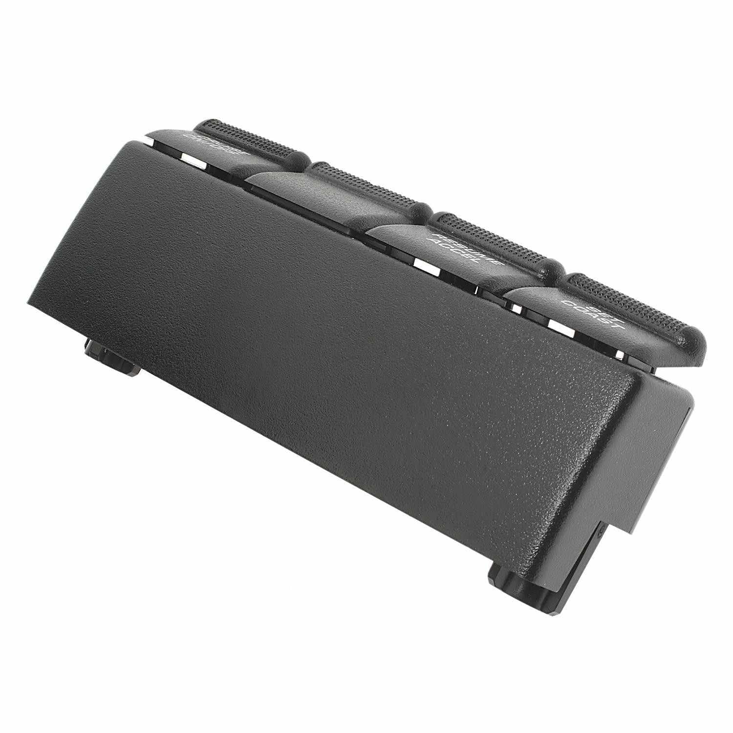 Black Push Button Cruise Control Switch - 1 Position Manual Operation, IP54 Rated Panel Mount (1 Count) - Perfect for Automotive, Marine & Industrial Control Panels
