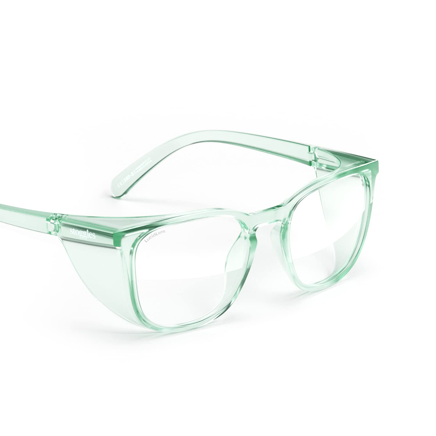 Stoggles Square Z87.1 Certified Safety Glasses - Polycarbonate, Scratch & Shatter-Proof, Blue Light & UV Protection with Anti-Fog Coating - Protective Eyewear for Construction, Lab Work, DIY Projects & Outdoor Activities