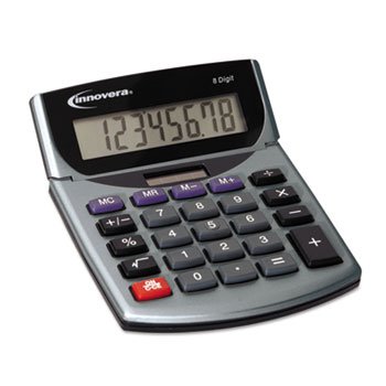 6 Pack INNOVERA 15925 Portable Mini Desk Calculator - 8-Digit LCD Display for Office, School & Home Use | Compact Financial Calculator for Accounting, Budgeting & Math Calculations
