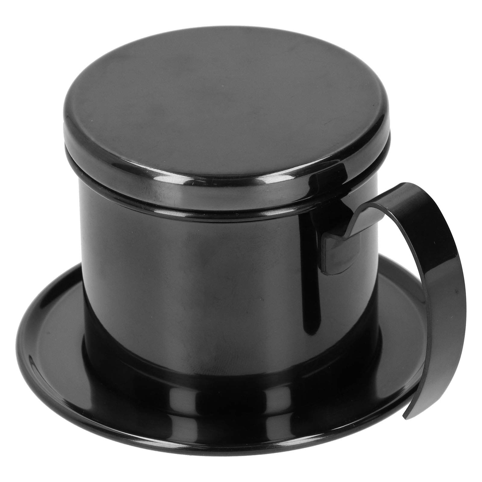 Premium Drip Coffee Maker - Stainless Steel Coffee Pot with Infuser for Home & Office | Durable & Easy to Clean | Perfect for Pour Over Brewing, Camping & Daily Coffee Rituals (Black)