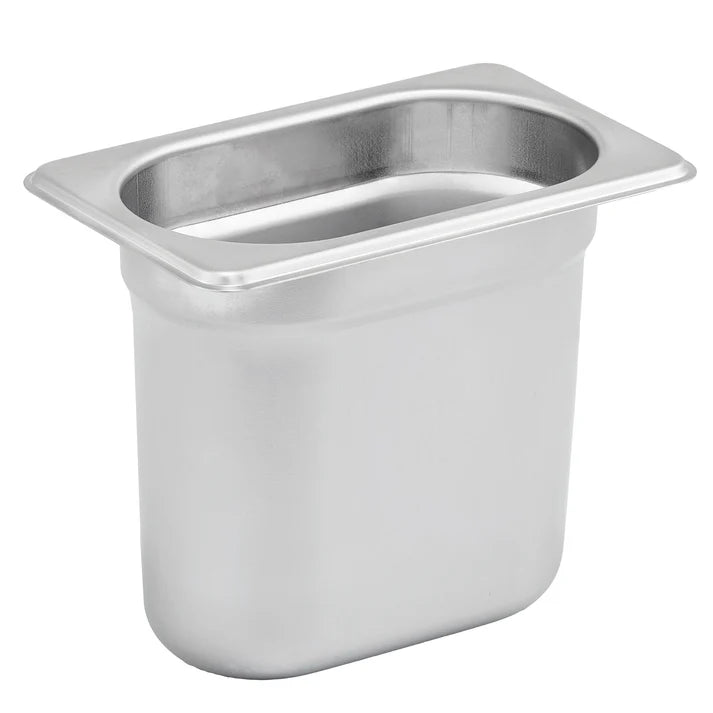 Stainless Steel 1/9 Size Food Pan - 6