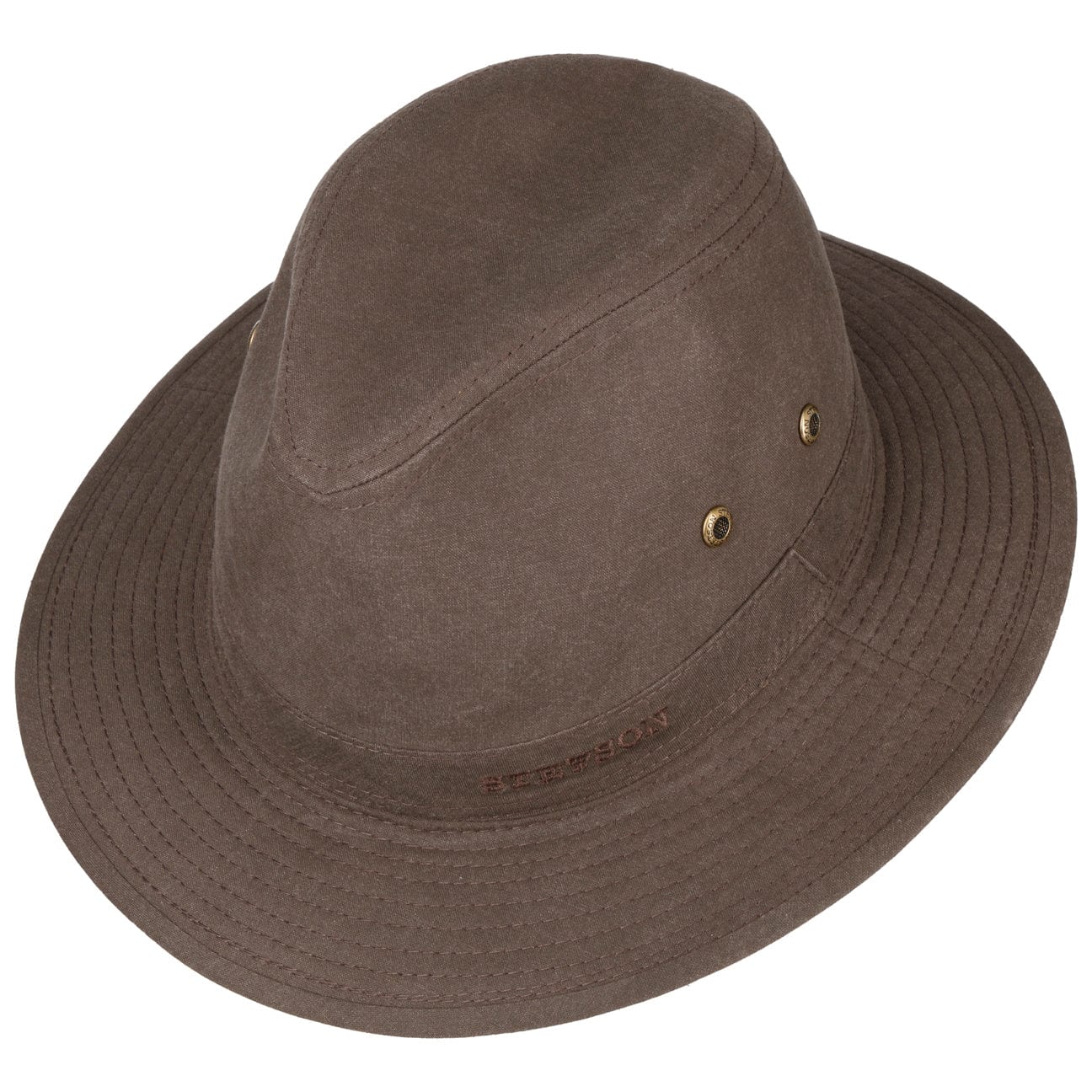 Stetson Organic Cotton Traveler Hat for Men & Women - Breathable Sun Protection for Outdoor Adventures, Hiking, and Beach Vacations
