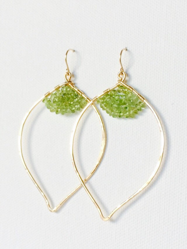 Peridot Stud Earrings (E115) - Elegant Green Gemstone Jewelry for Women, Perfect for Parties, Weddings & Everyday Wear